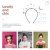 image:imageBeaupretty Glitter Sequin Headbands  8 Pieces Moon and Star Headpiece Hair Accessories for Christmas