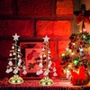 image:imageBeaupretty Glowing Christmas Tree The Christmas STO Ornament Christmas Decorations Miniature Christmas Tree Toy Snow Led Desktop Decor TinyGolden