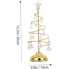 image:imageBeaupretty Glowing Christmas Tree The Christmas STO Ornament Christmas Decorations Miniature Christmas Tree Toy Snow Led Desktop Decor TinyGolden