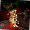 image:imageBeaupretty Glowing Christmas Tree The Christmas STO Ornament Christmas Decorations Miniature Christmas Tree Toy Snow Led Desktop Decor TinyGolden