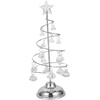 image:imageBeaupretty Glowing Christmas Tree The Christmas STO Ornament Christmas Decorations Miniature Christmas Tree Toy Snow Led Desktop Decor TinySilver