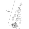 image:imageBeaupretty Glowing Christmas Tree The Christmas STO Ornament Christmas Decorations Miniature Christmas Tree Toy Snow Led Desktop Decor TinySilver