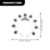 image:imageBeaupretty Goddess Halo Crown Halo Headband Rhinestone Tiaras and Crowns Halloween Costume Headpiece for Women BlackBlack