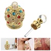 image:imageBeaupretty Gold Spherical Refillable Perfume Bottle 05 Oz Mini Spray Container for Travel Home Vanity Essential OilsGolden