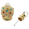 image:imageBeaupretty Gold Spherical Refillable Perfume Bottle 05 Oz Mini Spray Container for Travel Home Vanity Essential OilsGolden