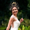 image:imageBeaupretty Gothic Headband Halo Crown Headpiece with Feather Angel Halo Headband Goddess Headwear YellowBlack
