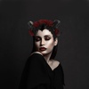 image:imageBeaupretty Gothic Restyle Sheep Horn HeadbandDevil Floral Hornsn Headpiece Hair Accessories Hair Hoops Headdress for Halloween Cosplay