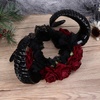 image:imageBeaupretty Gothic Restyle Sheep Horn HeadbandDevil Floral Hornsn Headpiece Hair Accessories Hair Hoops Headdress for Halloween Cosplay
