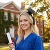 image:imageBeaupretty Graduation Headband with 3D Mini Doctor Hat and Tassel Elastic Party Hairhoop for High School College Grad Cap Decoration