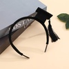 image:imageBeaupretty Graduation Headband with 3D Mini Doctor Hat and Tassel Elastic Party Hairhoop for High School College Grad Cap Decoration