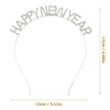 image:imageBeaupretty HAPPY NEW YEAR Headband Christmas Eve Crystal Headpieces Rhinestone Holiday Party Hair Accessory SilverSilver