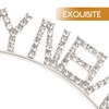 image:imageBeaupretty HAPPY NEW YEAR Headband Christmas Eve Crystal Headpieces Rhinestone Holiday Party Hair Accessory SilverSilver