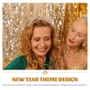 image:imageBeaupretty HAPPY NEW YEAR Headband Christmas Eve Crystal Headpieces Rhinestone Holiday Party Hair Accessory SilverSilver