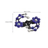 image:imageBeaupretty Hair Clip 6 Pieces Flower Hair Claw Clips Mini Rhinestone Plum Blossom Hair Clips for Women and GirlsBlue