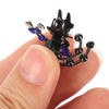image:imageBeaupretty Hair Clip 6 Pieces Flower Hair Claw Clips Mini Rhinestone Plum Blossom Hair Clips for Women and GirlsBlue