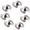 image:imageBeaupretty Hair Clip 6 Pieces Flower Hair Claw Clips Mini Rhinestone Plum Blossom Hair Clips for Women and GirlsColorful