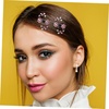 image:imageBeaupretty Hair Clip 6 Pieces Flower Hair Claw Clips Mini Rhinestone Plum Blossom Hair Clips for Women and GirlsPink