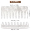 image:imageBeaupretty Hair Detangling Comb 3 Pieces Tortoiseshell Hair Comb Simple Vintage Barber Shop s Anti Static Plastic Large Hairdressing Tools For Salon Styling Home White