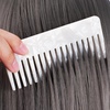 image:imageBeaupretty Hair Detangling Comb 3 Pieces Tortoiseshell Hair Comb Simple Vintage Barber Shop s Anti Static Plastic Large Hairdressing Tools For Salon Styling Home White