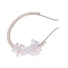 image:imageBeaupretty Hairband  White Flower Headband for Women Faux Pearl Headband for Weddings and Parties Hair Ornament for Special Occasions Adjustable Headband for Girls and Women One Size