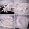 image:imageBeaupretty Hairband  White Flower Headband for Women Faux Pearl Headband for Weddings and Parties Hair Ornament for Special Occasions Adjustable Headband for Girls and Women One Size