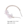 image:imageBeaupretty Hairband  White Flower Headband for Women Faux Pearl Headband for Weddings and Parties Hair Ornament for Special Occasions Adjustable Headband for Girls and Women One Size