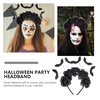 image:imageBeaupretty Halloween Balck Rose Headband Rose Flower Bat Headdress Gothic Hair Wreath Day of The Dead Mexican Headpiece