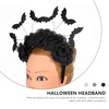 image:imageBeaupretty Halloween Balck Rose Headband Rose Flower Bat Headdress Gothic Hair Wreath Day of The Dead Mexican Headpiece