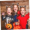 image:imageBeaupretty Halloween Cat Cosplay Accessories Set Cat Ears Headband Tail and Bow Tie with Faux Fur Paw Gloves Faux Fur Paw Gloves Leopard Costume Kit for Women and Girls