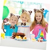 image:imageBeaupretty Halloween Cat Cosplay Accessories Set Cat Ears Headband Tail and Bow Tie with Faux Fur Paw Gloves Faux Fur Paw Gloves Leopard Costume Kit for Women and Girls