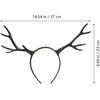 image:imageBeaupretty Halloween Headbands Deer Antlers Headband Gothic Cosplay Horns Headpiece Halloween Holiday Costume Accessories for Women Headband