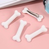 image:imageBeaupretty Halloween White Dog Bone Hair ClipsArtificial Dog Bone Hairpins Alligator Barrettes Christmas Hair Accessories for Kids Girls4pcs