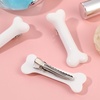 image:imageBeaupretty Halloween White Dog Bone Hair ClipsArtificial Dog Bone Hairpins Alligator Barrettes Christmas Hair Accessories for Kids Girls4pcs
