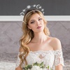 image:imageBeaupretty Halo Crown Headband Goddess Headpiece Star And Moon Headpiece Double Wire Headband Headdress for Womens Halloween Costume PartySilverSilver