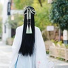 image:imageBeaupretty Hanfu Hair Ribbon with Gradient Tassel 71 Inch Traditional Chinese Style Hair Rope for Hanfu Cosplay and Festival Hairstyles