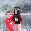 image:imageBeaupretty Hanfu Hair Ribbon with Gradient Tassel 71 Inch Traditional Chinese Style Hair Rope for Hanfu Cosplay and Festival Hairstyles