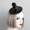 image:imageBeaupretty Hat Clip Witch Hat Mini Top Hat Gothic Witch Hat Headband Black Fascinator Hat Steampunk Accessories Party Costume Stage Show Props