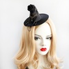 image:imageBeaupretty Hat Clip Witch Hat Mini Top Hat Gothic Witch Hat Headband Black Fascinator Hat Steampunk Accessories Party Costume Stage Show Props