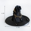 image:imageBeaupretty Hat Clip Witch Hat Mini Top Hat Gothic Witch Hat Headband Black Fascinator Hat Steampunk Accessories Party Costume Stage Show Props