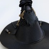 image:imageBeaupretty Hat Clip Witch Hat Mini Top Hat Gothic Witch Hat Headband Black Fascinator Hat Steampunk Accessories Party Costume Stage Show Props