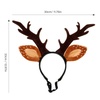 image:imageBeaupretty Hat for Women Lace Headband Puppy Accessories for Small Dogs Pet Reindeer Costume Christmas Deer Ears for Small Dog Clothing Antlers Antler Hat Brown Miss Cute Cat HeadbandBrown