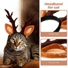 image:imageBeaupretty Hat for Women Lace Headband Puppy Accessories for Small Dogs Pet Reindeer Costume Christmas Deer Ears for Small Dog Clothing Antlers Antler Hat Brown Miss Cute Cat HeadbandBrown