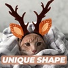 image:imageBeaupretty Hat for Women Lace Headband Puppy Accessories for Small Dogs Pet Reindeer Costume Christmas Deer Ears for Small Dog Clothing Antlers Antler Hat Brown Miss Cute Cat HeadbandBrown