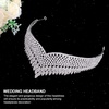 image:imageBeaupretty Headbands Hair Accessories Bridal Rhinestone Alloy Unique Shape Crystal Wedding Princess Headpieces Jewelry for Party Brithday Prom Headwear Ornament Fashion VintageSilver