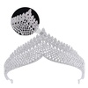 image:imageBeaupretty Headbands Hair Accessories Bridal Rhinestone Alloy Unique Shape Crystal Wedding Princess Headpieces Jewelry for Party Brithday Prom Headwear Ornament Fashion VintageSilver
