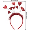 image:imageBeaupretty Heart Headband Valentines Day Headband Loveshaped Hair Accessories Red Valentines Day Heart