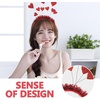image:imageBeaupretty Heart Headband Valentines Day Headband Loveshaped Hair Accessories Red Valentines Day Heart