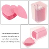 image:imageBeaupretty Heart Shaped Nail Polish Remover Wipes 200 Pcs with Portable Box Soft Absorbent Cotton Pads for Nail Polish and Eyelash Glue Removal Convenient Manicure CleaningPink