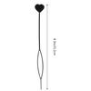 image:imageBeaupretty HeartShaped Hair Braid Styling Tool Clip for Ponytail Braids Hair Accessories with Pull Needles for Ballet Party and Everyday Use 834X098X023In1 Count Pack of 100