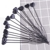 image:imageBeaupretty HeartShaped Hair Braid Styling Tool Clip for Ponytail Braids Hair Accessories with Pull Needles for Ballet Party and Everyday Use 834X098X023In1 Count Pack of 100